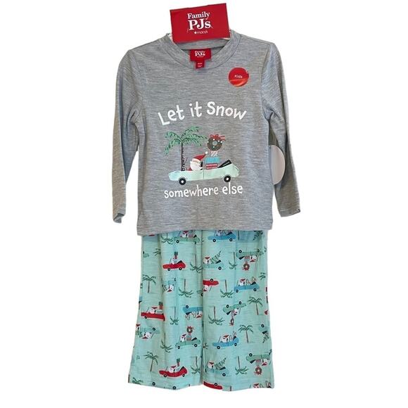 Macy’s Tropical Santa Pajamas NWT Size 2-3T‎ - Picture 1 of 8